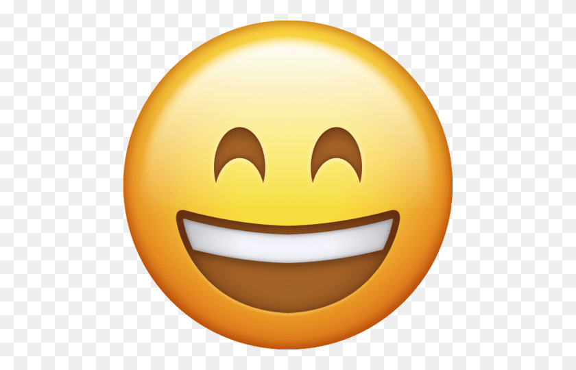 480x480 Emoji Png Icono Feliz Grande Png - Sonrisa Emoji Png