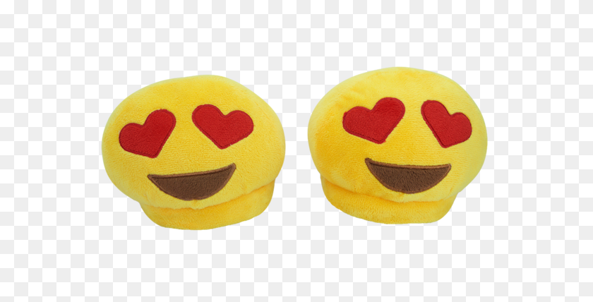 600x368 Emoji Slippers - Heart Eyes Emoji PNG