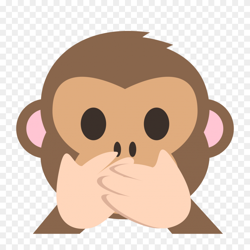 2000x2000 Emojione - Monkey Emoji PNG