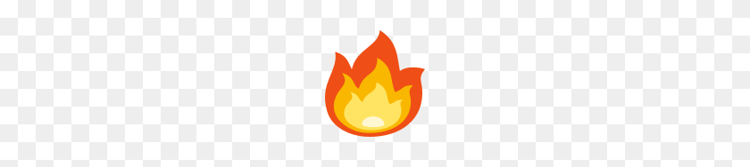 128x128 Emojione Fire - Пламя Emoji Png