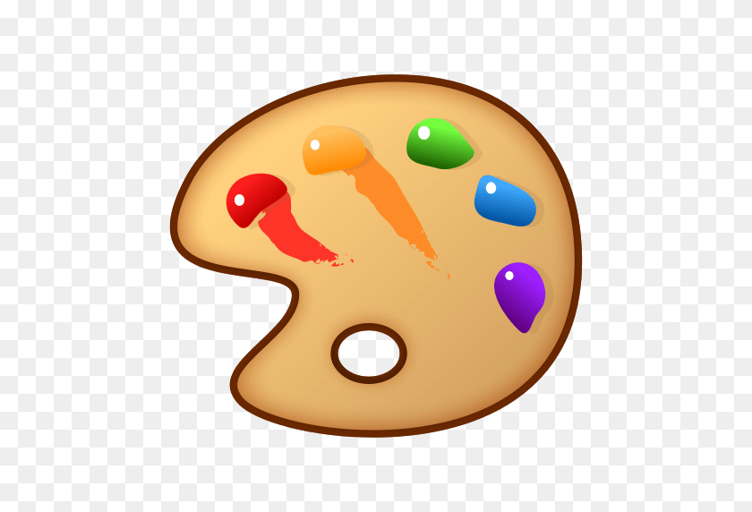 512x512 Emojis Art - Художественная Палитра Клипарт