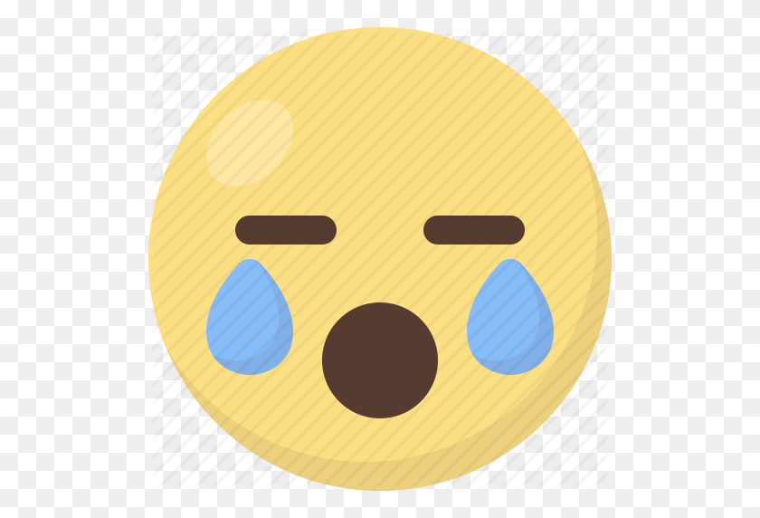 512x512 Emojis Color - Crying Emoji PNG