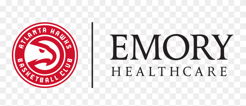 1581x616 Emory Sports Medicine Complex Atlanta Hawks - Atlanta Hawks Logo PNG
