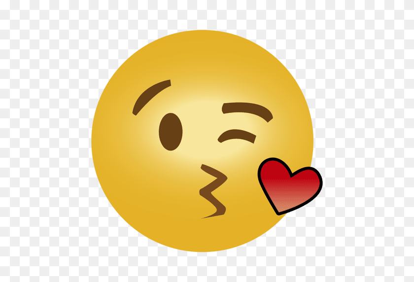 512x512 Emoticon Beso Png Imagen Png - Beso Png