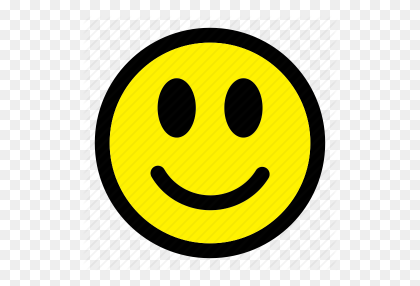 512x512 Emoticon, Emoción, Expresión, Cara, Feliz, Sonrisa, Smiley Icon - Smile Icon Png