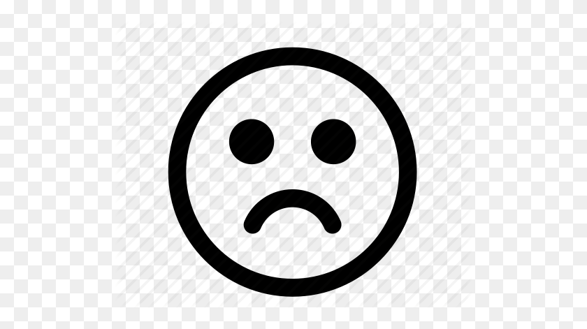 512x411 Emoticon, Emotion, Face, Happy, Sad, Shocked, Smiley Icon - Sad Face Emoji PNG