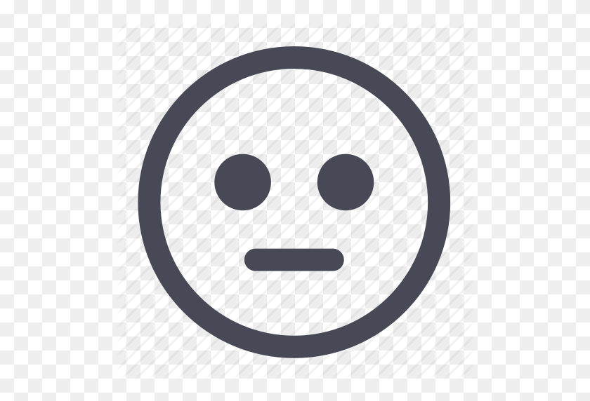 512x512 Emoticon, Face, Happy, Neutral, Smile, Smiley, User Icon - Happy Icon PNG