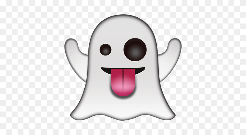 400x400 Emoticon Ghost Icons In Emoji, Emoticon - Ghost Emoji PNG