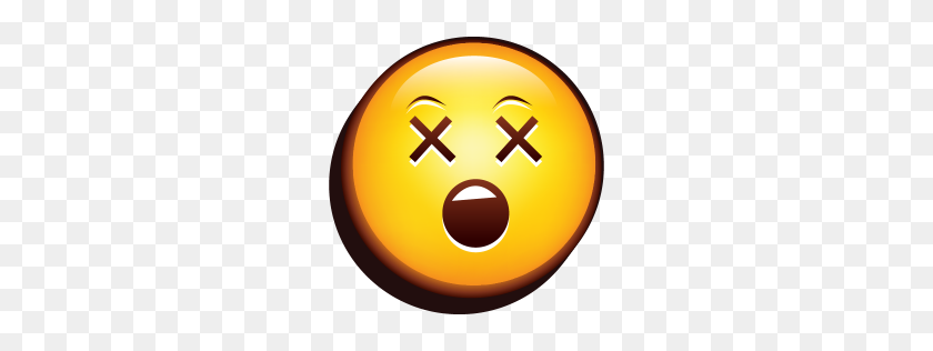 256x256 Emoticon Icono De Myiconfinder - Conmocionado Emoji Png