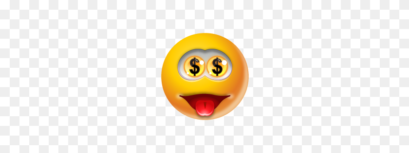 256x256 Emoticon Money Icon - Emoticons PNG