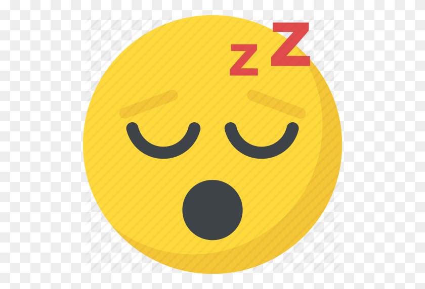 512x512 Emoticon, Open Mouth, Sleeping Face, Snoring, Zzz Face Icon - Zzz Emoji PNG