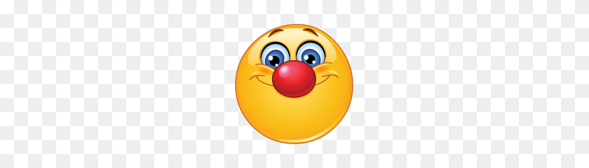 177x180 Emoticon With Clown Nose - Clown Nose PNG