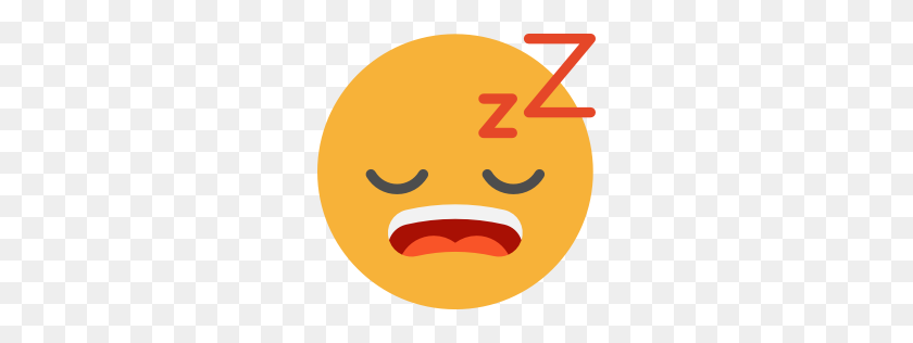 256x256 Emoticonos Icono De Myiconfinder - Dormir Emoji Png