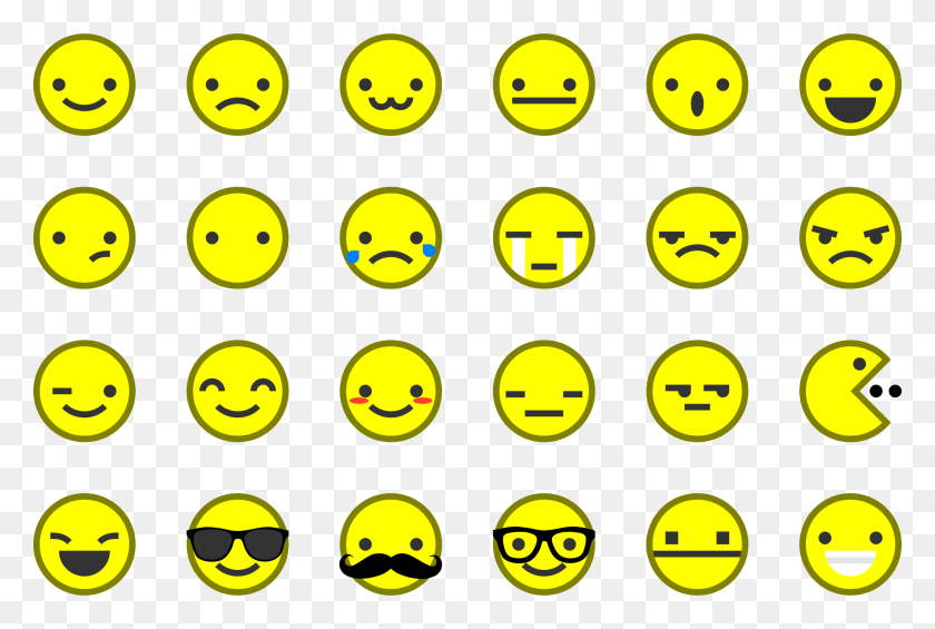 2400x1554 Emoticons Smileys Icons Png - Emoticons PNG