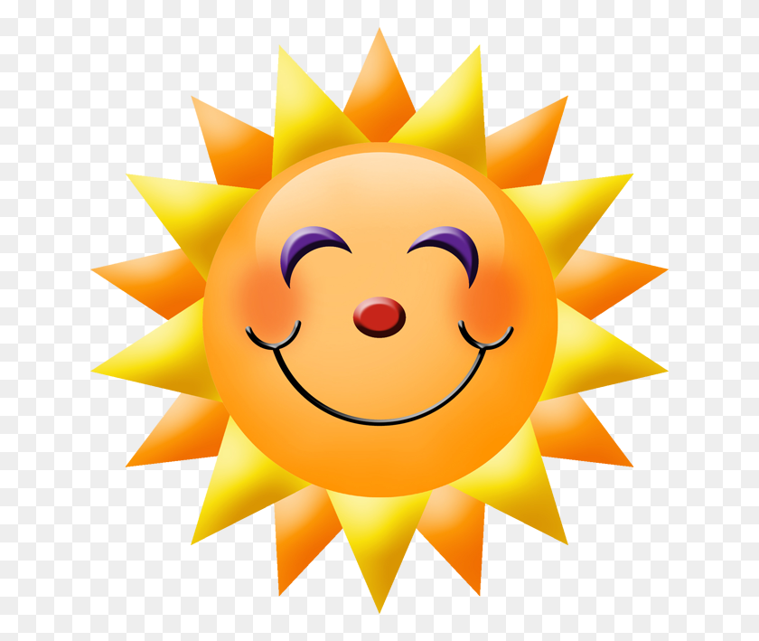 640x649 Emoticons Sunshine, Smile - Moon And Sun Clipart