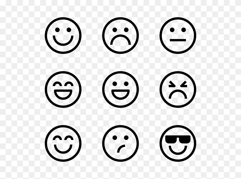 600x564 Emotion Feelings Faces Icon Packs - Faces PNG