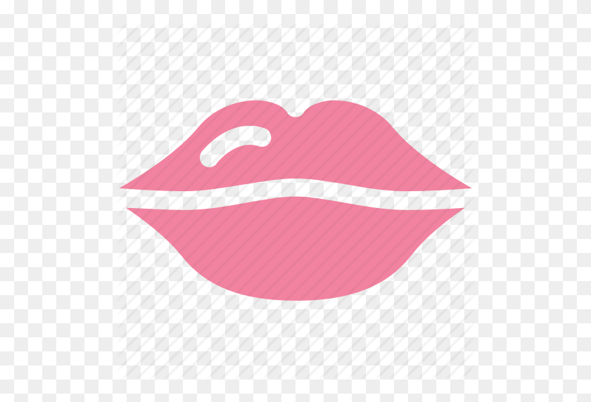 512x512 Emotion, Female, Kiss, Lips, Lipstick, Love, Romance Icon - Lipstick Mark PNG