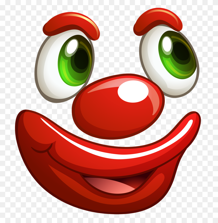 737x800 Emotions Face, Smiley And Emoticon - Clown Face Clipart