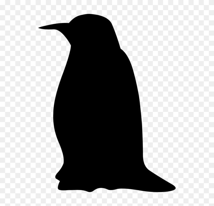 589x750 Императорский Пингвин Силуэты Животных Рисунок - Императорский Пингвин Клипарт