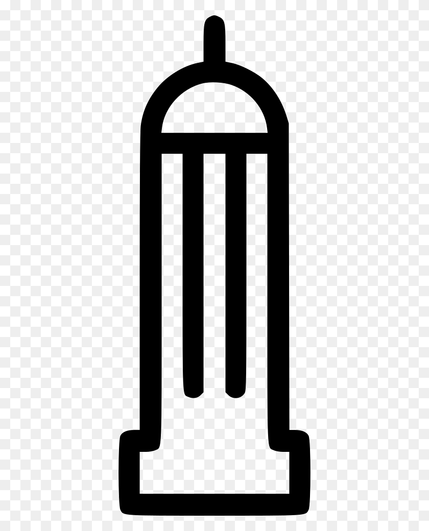 376x980 Empire State Building Png Icon Free Download - Empire State Building Clip Art