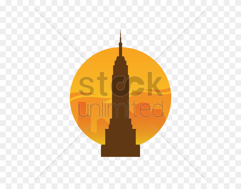 600x600 Empire State Building Vector Image - Empire State Building Clip Art