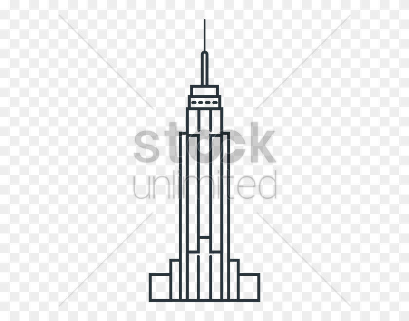 600x600 Empire State Building Imagen Vectorial - Empire State Building Png