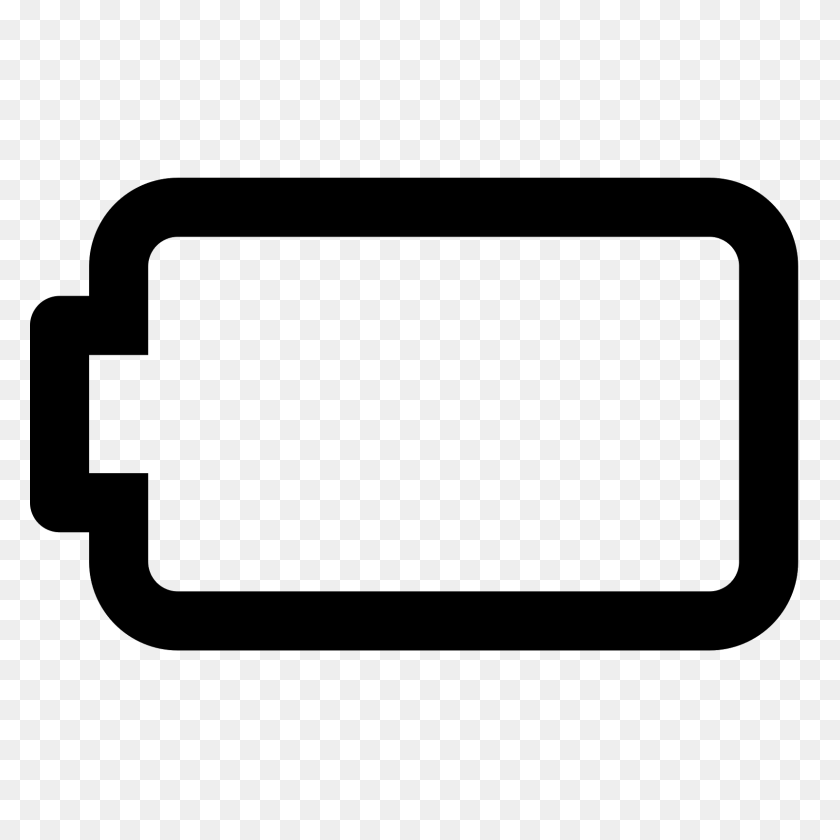 1600x1600 Empty Battery Icon - Battery Icon PNG