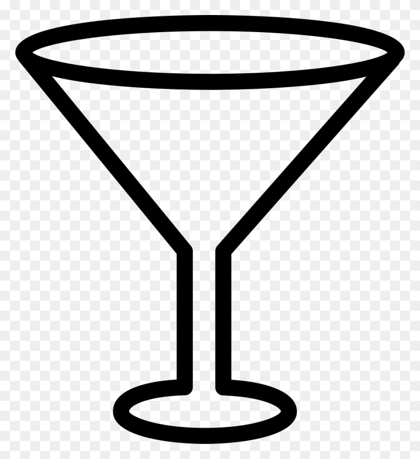 892x980 Empty Cocktail Glass Png Icon Free Download - Martini Glass PNG