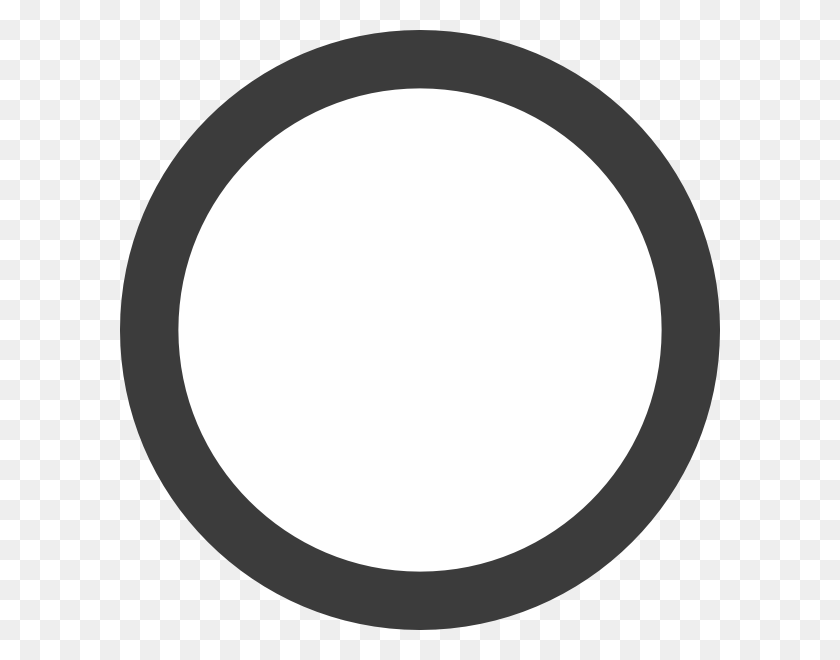 600x600 Empty Dark Grey Ring Png Clip Arts For Web - Black Ring PNG