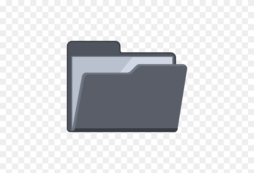 512x512 Empty Folder Icon Flat Folder Iconset Pelfusion - Folder Icon PNG
