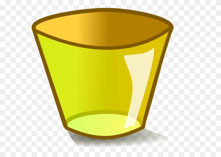 600x539 Empty Glass Clip Art - Glass Cup Clipart
