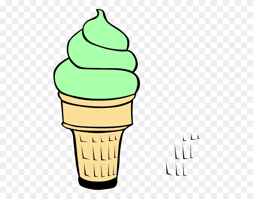 486x600 Empty Ice Cream Cone Clip Art Free Clipart Images - Melting Ice Cream Clipart