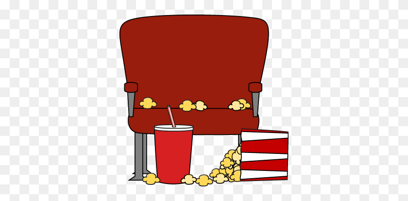 348x354 Empty Movie Theater Seat Clip Art - Seat Clipart