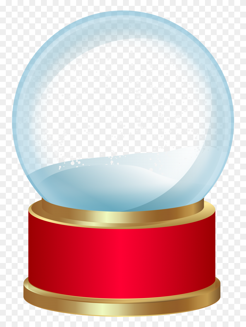 5887x8000 Empty Snow Globe Red Png Clip - Snow Background Clipart