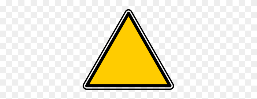 299x264 Empty Warning Symbol Clip Art - Caution Sign Clipart