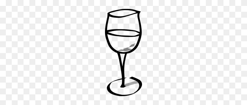 126x296 Empty Wine Glass Clip Art - Wine Glass Clipart Black And White