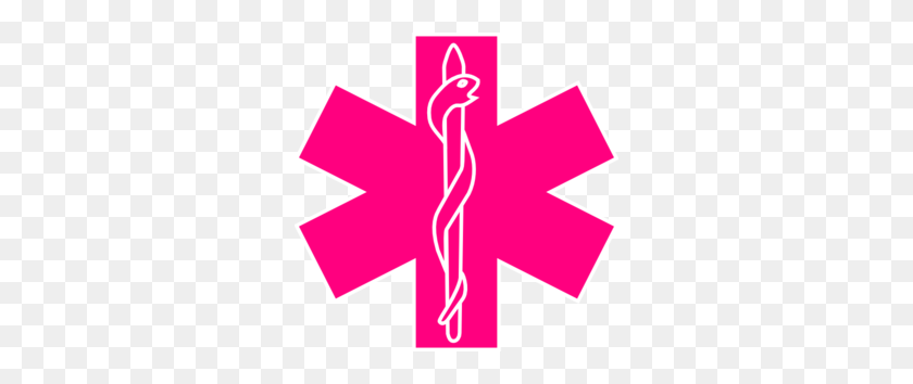 298x294 Ems Symbols Clip Art Pink Star Of Life Clip Art - Ems Clipart