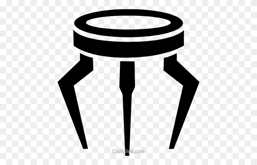 464x480 End Table Royalty Free Vector Clip Art Illustration - End Table Clipart