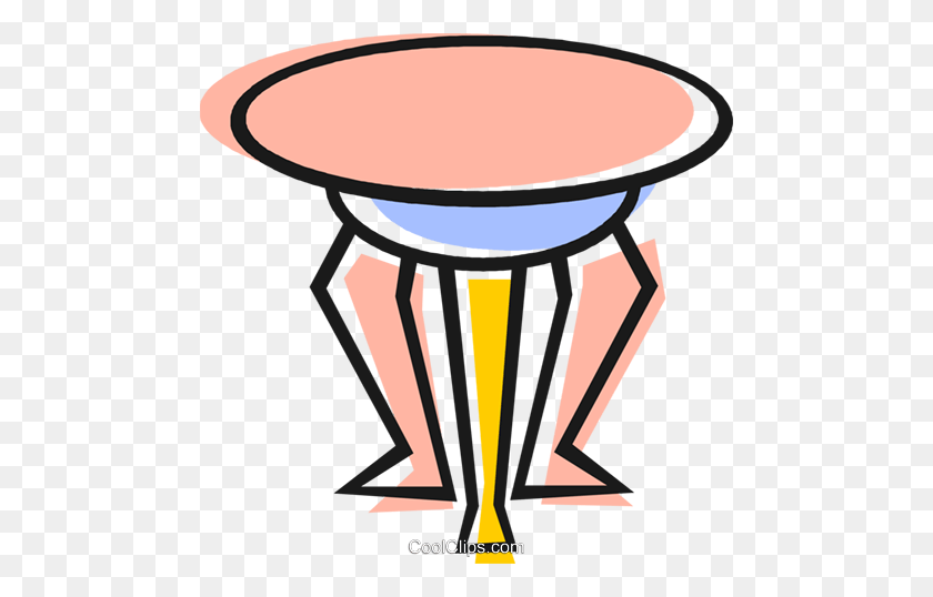 480x478 End Table Royalty Free Vector Clip Art Illustration - End Table Clipart