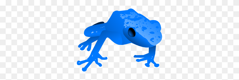 300x223 Endangered Blue Poison Dart Frog Png, Clip Art For Web - Poison Clipart
