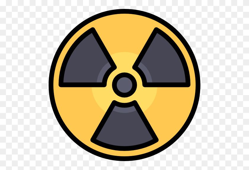 512x512 Энергия, Предупреждение, Энергетика, Атомная, Промышленность, Радиоактивный, Радиация - Радиоактивный Png