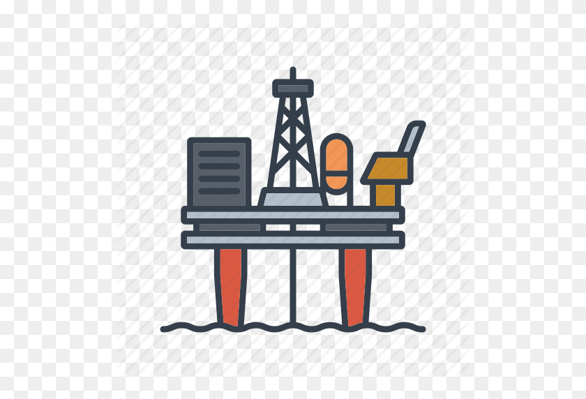 512x512 Energy, Fossil Fuel, Industrial, Industry, Offshore, Oil Rig - Fossil Fuels Clipart