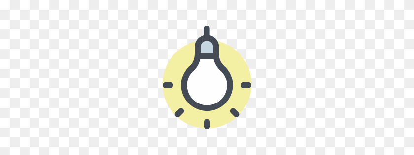 256x256 Energy Saving Bulb Icon - Tumblr Icon PNG