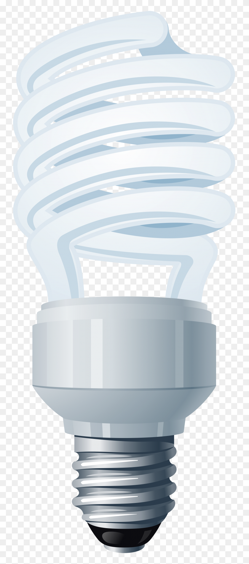 3385x8000 Energy Saving Light Bulb Png Clip Art - White Light PNG