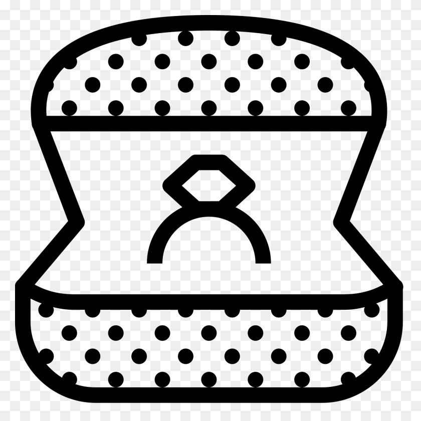 1600x1600 Значок Обручальное Кольцо - Обручальное Кольцо Клипарт Черно-Белое