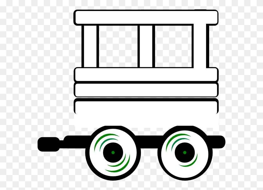 600x548 Engine And Caboose Clip Art - Caboose Clipart
