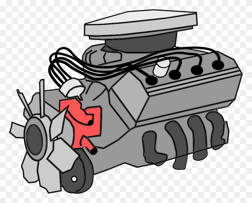 800x633 Engine Clipart Dc Motor - Dc Clipart