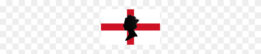 190x114 England Flag With Queen Elizabeth - Queen Elizabeth PNG