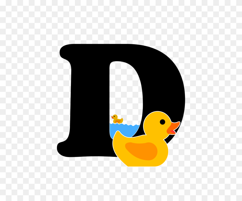 640x640 Английский Алфавит С Изображением Буквы D, Английская Буква, Мультфильм - Буква Png
