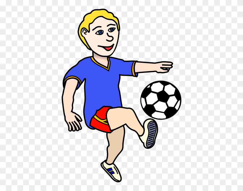 414x600 English Football Player Clipart Clip Art Football Image - Football Clipart Transparent